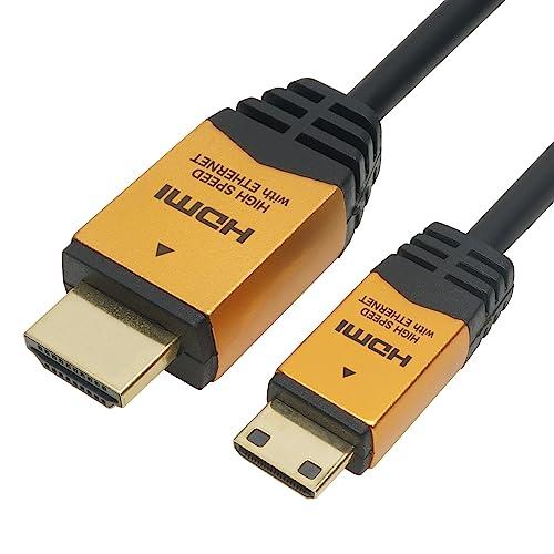 ホーリック HDMIミニケーブル 1m ゴールド HDM10-020MNG