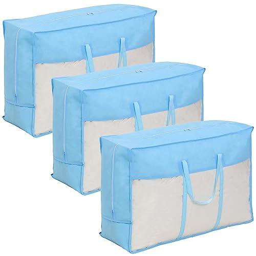 アストロ 羽毛布団 持ち手付き収納袋 3枚組 軽量 持ち運びに便利 コンパクトに収納できる収納ケース...