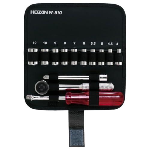ホーザン(HOZAN) ソケットレンチセット 差込角6.3mm角(1/4sq) 4mm~12mmの1...
