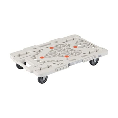トラスコ中山(TRUSCO) 平台車 軽量 ルートバンメッシュタイプ 連結・スタッキング可能 ホワイ...