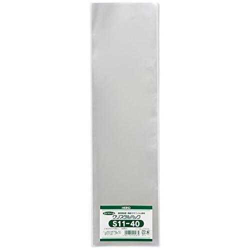 シモジマ ヘイコー 透明 OPP袋 クリスタルパック 11×40cm 100枚 S11-40 006...
