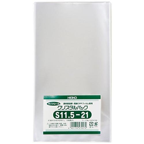 ヘイコー 透明 OPP袋 クリスタルパック 11.5×21cm 100枚 S11.5-21