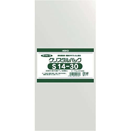 シモジマ(Shimojima) ヘイコー 透明 OPP袋 クリスタルパック 14×30cm 100枚...