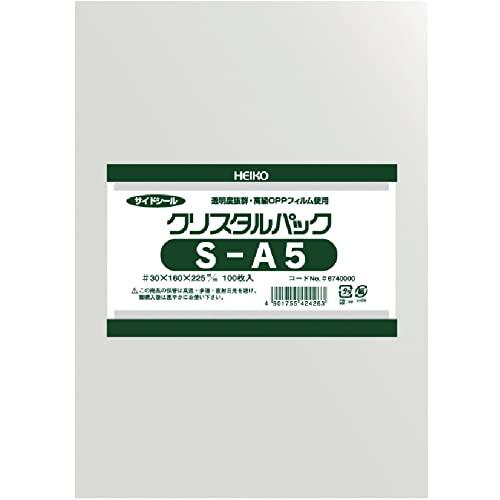 シモジマ ヘイコー 透明 OPP袋 クリスタルパック A5 100枚 S-A5 006740000