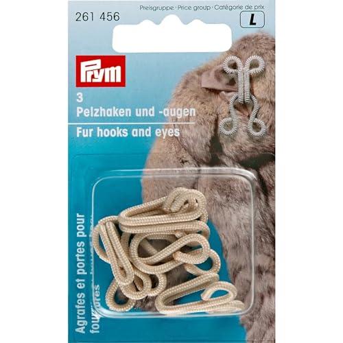 プリム(Prym) ファーフック 2cm×2.3cm 3セット ベージュ 261456