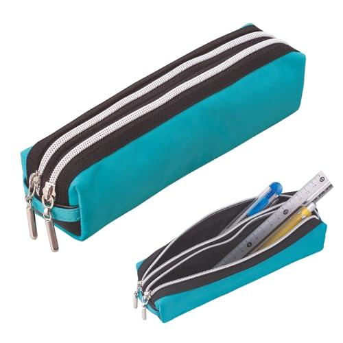 レイメイ藤井 ペンケース 筆箱 ダブルファスナー ブルー FY276A