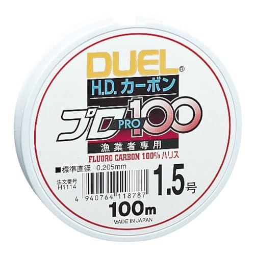 DUEL(デュエル) フロロライン 1.5号 HDカーボンプロ100S 1.5号 クリアー H111...