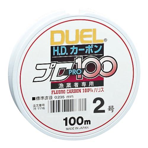 DUEL(デュエル) フロロライン 2号 HDカーボンプロ100S 2号 クリアー H1116