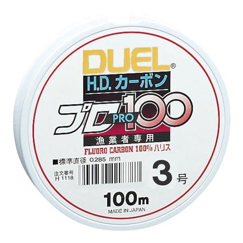 DUEL(デュエル) フロロライン 3号 HDカーボンプロ100S 3号 クリアー H1118