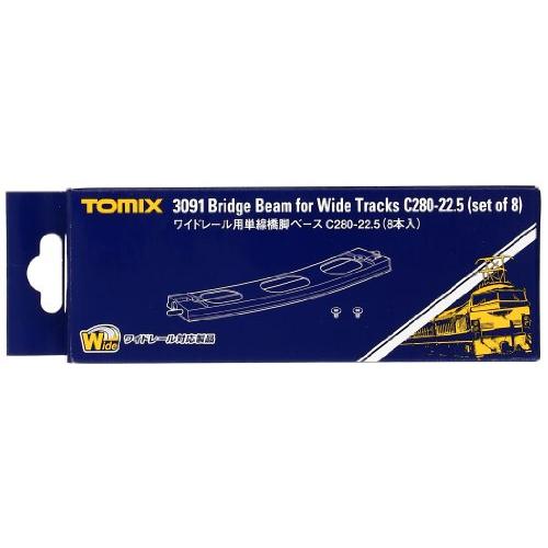 TOMIX Nゲージ ワイドレール用 単線橋脚ベースC280-22.5 8本入 3091 鉄道模型用...