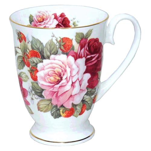 ロイヤルアーデン マグカップ ボーンチャイナ 『電子レンジ対応』 バラ柄 ローズ 37096