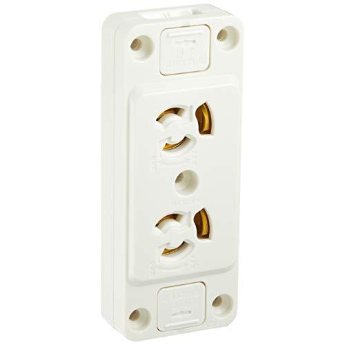 東芝ライテック 角形アース付抜止Wコンセント DC1292E