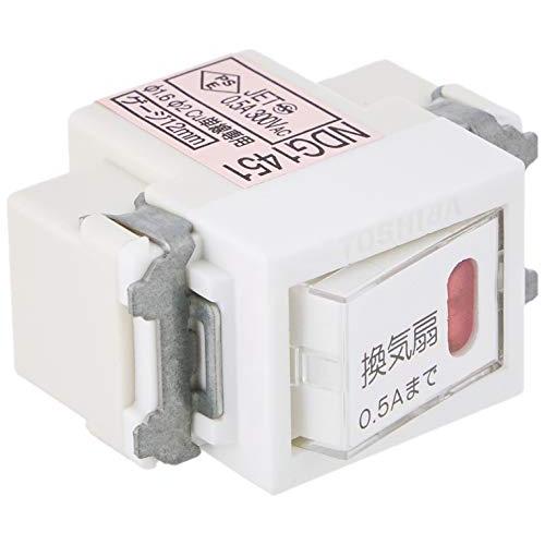 東芝ライテック 2線式片切オンピカスイッチB NDG1451(WW)