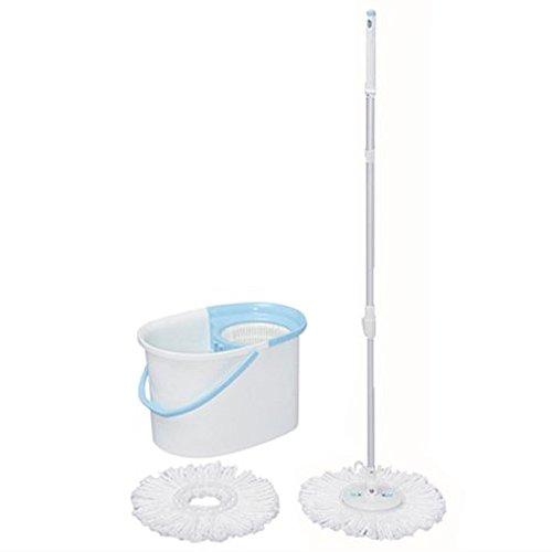 アイリスオーヤマ 回転モップ手回しタイプ 青 KMT-420