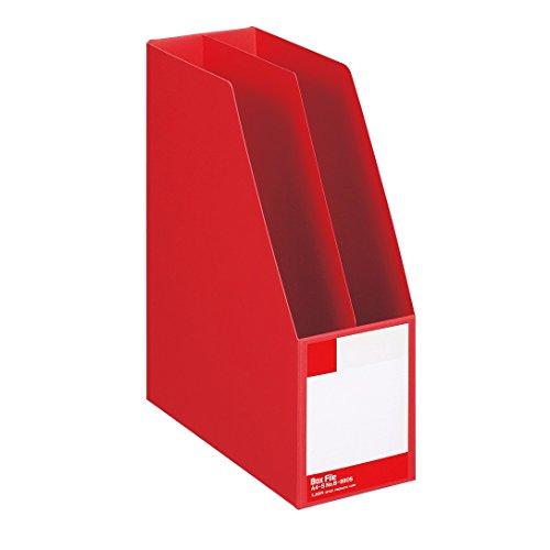 ライオン事務器 ボックスファイル A4縦 B-880S-R 赤