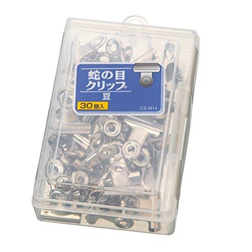 ライオン事務器 蛇の目クリップ 豆 CS-M14 30個