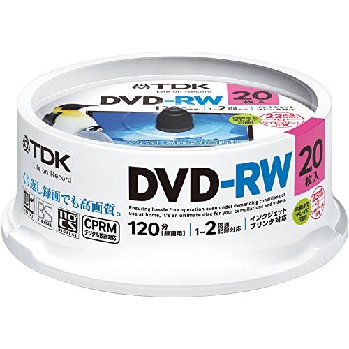 TDK 録画用DVD-RW デジタル放送録画対応(CPRM) 1-2倍速 インクジェットプリンタ対応...