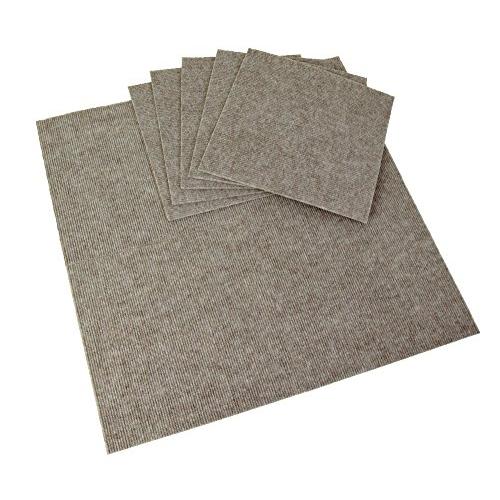 ワタナベ工業 国産タイルカーペット 吸着ぴたマット ループ 9枚組 30X30cm ベージュ