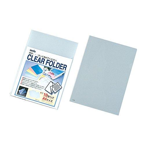 セキセイ クリヤーフォルダー クリア 10枚パック SSS-5101