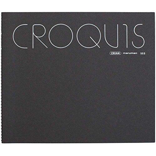 マルマン スケッチブック Sサイズ カラーアソート クリームクロッキー紙 55枚 SS2