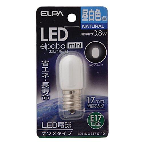 ELPA エルパ LEDナツメ形E17 昼白色 屋内用 省エネタイプ LDT1N-G-E17-G11...