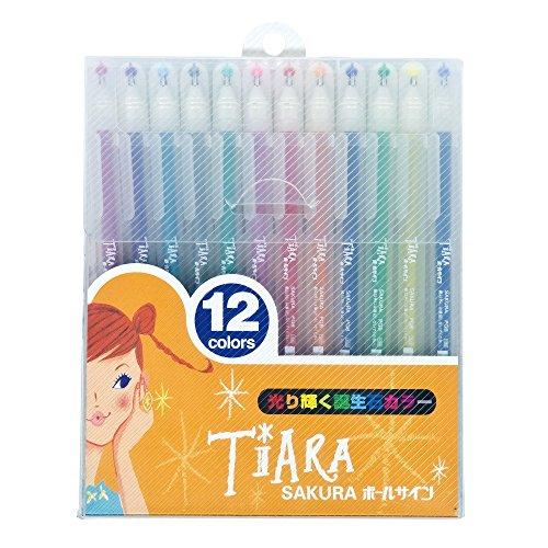 SAKURA サクラクレパス 水性ボールペン ボールサイン ティアラ 12色 PGB12TN