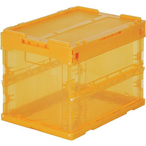 トラスコ中山(TRUSCO) スケルコン スケルトンコンテナ オリコン20L 蓋付 オレンジ TR-...