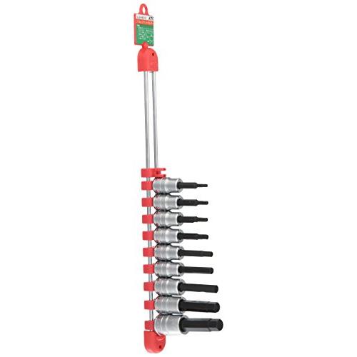 KTC (京都機械工具) 9.5mm (3/8インチ) ヘキサゴン ビットソケット セット 9個組 ...