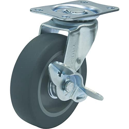 TRUSCO(トラスコ) ルートバンメッシュタイプ用自在ストッパー付キャスターΦ75EL車 TYE-...
