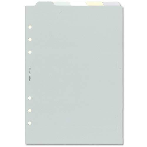 能率 システム手帳 リフィル ペーパーインデックス タテ5 ペールカラー A5682