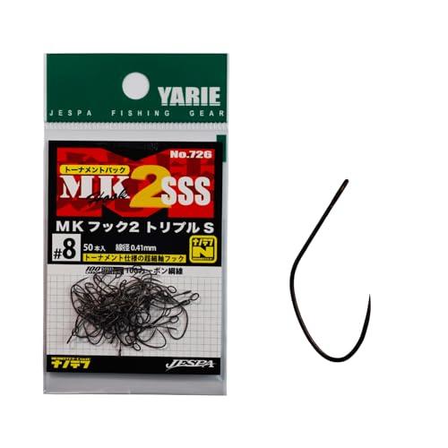 YARIE(ヤリエ) No.726 MKフック2 SSS エリアトラウト用 シングルフック バーブレ...
