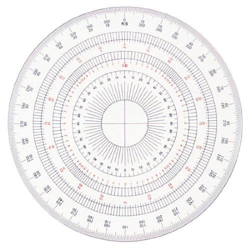 ドラパス(Drapas) 全円分度器 アクリル製 12cm 16511