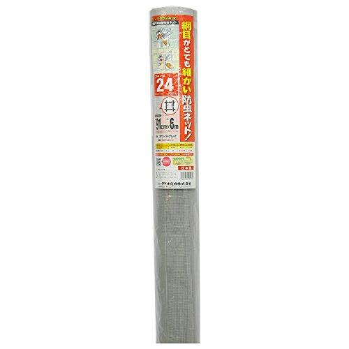 ダイオ 防虫網 クラウンネット 24メッシュ 91cm×6m ホワイトグレイ91CMX6M WGY