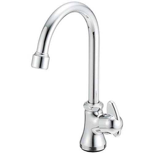 SANEI(サンエイ) ミニセラ泡沫立形ツル首自在水栓 レバーハンドル 90度開閉 JA565H-1...