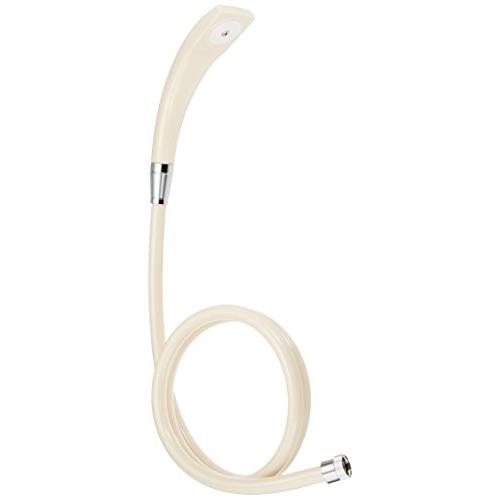 SANEI(サンエイ) シャワーセットアイボリー アダプター付き ねじれない回転式ホース1.6ｍ P...