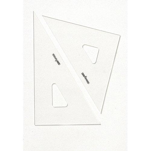ドラパス(Drapas) 三角定規 目盛なし 2MM厚 15cm 13021