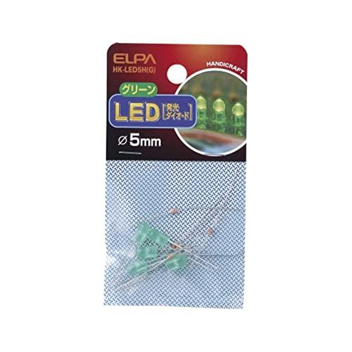 エルパ(ELPA) LED 電球 LED電球 照明 φ5mm グリーン 5個 HK-LED5H(G)