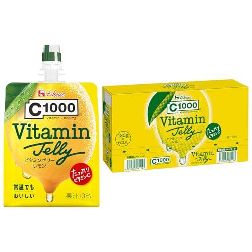 C1000 ハウスウェルネスフーズ　ビタミンゼリーレモン180g×6袋(レモン50個分のビタミンC1...