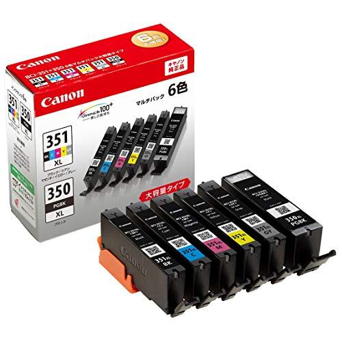 キヤノン Canon インクタンク BCI-351XL(BK/C/M/Y/GY)+BCI-350XL...