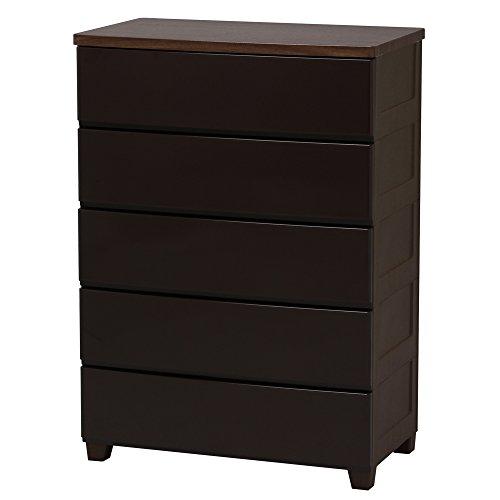 アイリスオーヤマ チェスト 木天板 5段 幅73×奥行42×高さ102.5cm ホワイト MG-72...