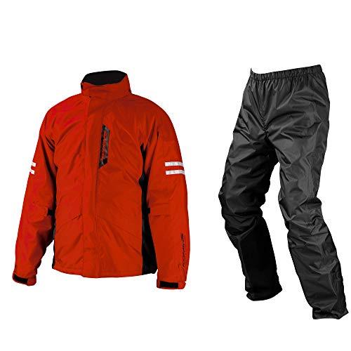 [KOMINE] バイク用レインウェア 03-539 メンズ Red XL