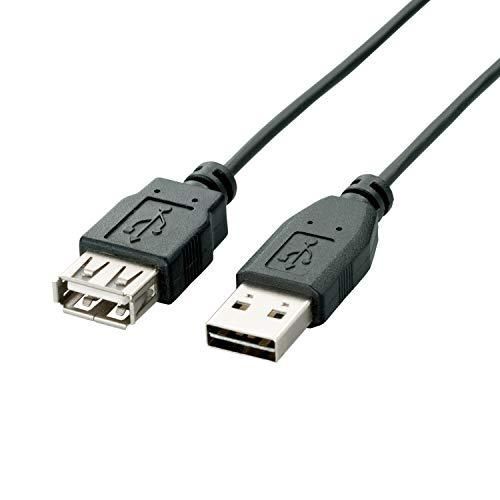 エレコム USBケーブル 延長 USB2.0 (USB A オス to USB A メス) リバーシ...