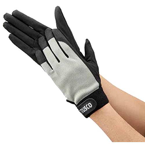 TRUSCO(トラスコ) PU薄手手袋 エンボス加工 LLサイズ グレー TPUM-G-LL