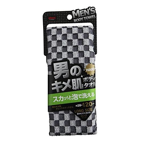aisen 男のキメ肌 チェック ボディタオル