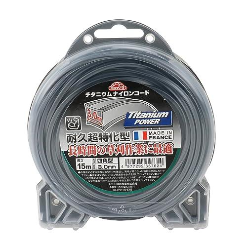 セフティー3(Safety-3) チタニウムナイロンコード 耐久性約5倍 15m 四角型 3.0mm...