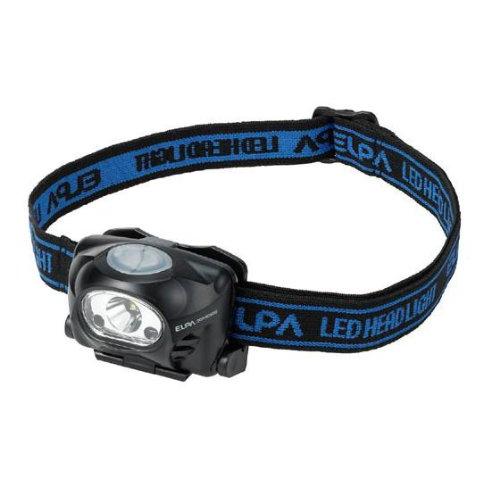 ELPA エルパ LEDヘッドライト 100LM 手を触れずにON/OFFできる非接触センサー付 調...