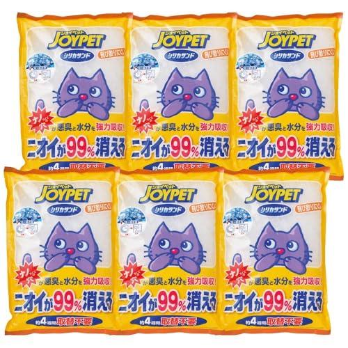 JOYPET(ジョイペット) 猫砂 シリカサンドクラッシュ 4.6L×6個 (まとめ買い)