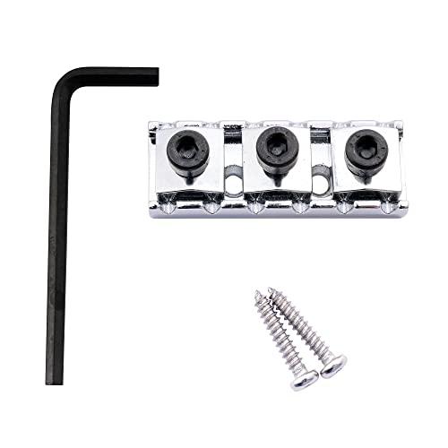 Musiclily 42mm ギターロックナットR2 エレキギターフロイドローズトレモロブリッジ用 ...