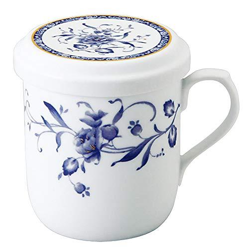 NARUMI(ナルミ) フタ付 マグカップ ペレーネブルー 290cc ブルー 花柄 かわいい おし...