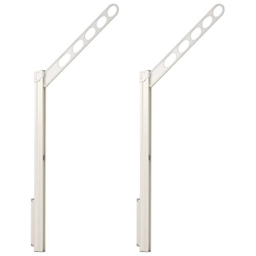 川口技研 腰壁用物干し ホスクリーン GPL-55-W ホワイト 2本1組